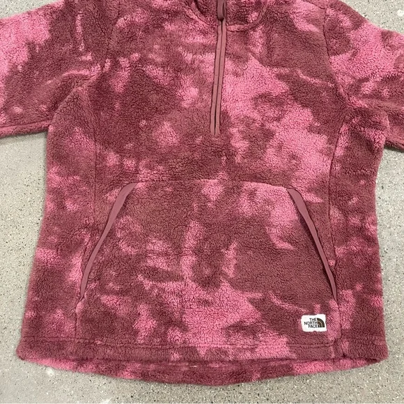 The North Face Printed Campshire Pullover Pink Camo Fleece Hoodie 2.0 size XL - Picture 8 of 12